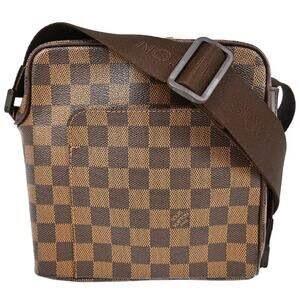 Authentic Louis Vuitton Damier Olaf PM Shoulder Bag MI1024